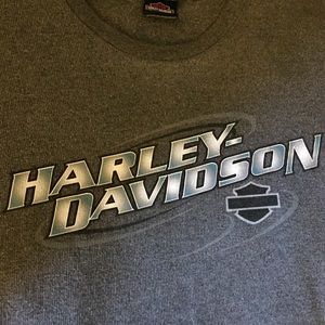 Harley-Davidson gray ribbed knit shirt Sz 2XL